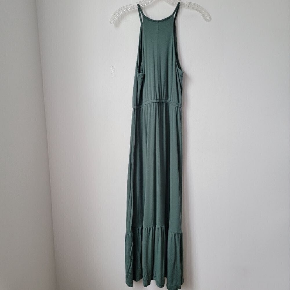 OLD NAVY Hunter Green Fit & Flare Jersey-Knit Maxi Dress for Women Size XS - Picture 6 of 7
